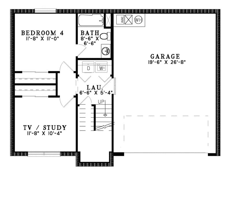 Southern House Plan Lower Level Floor - Sirena Traditional Home 055D-0238 - Shop House Plans and More