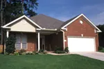 Simple Ranch Style House With Front Loading Garage
