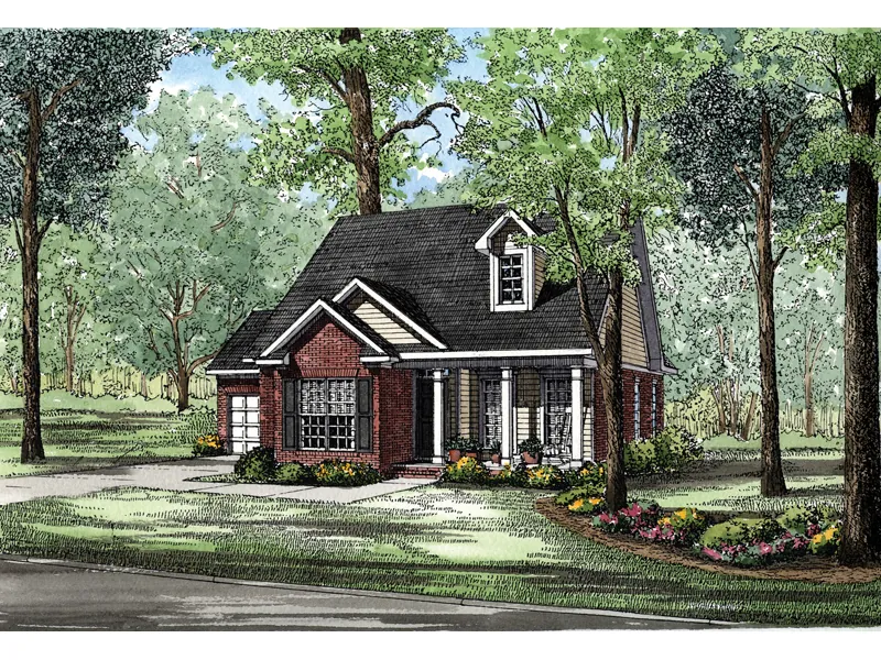 Southern Styled Home With Deep Front Porch