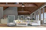 Contemporary House Plan Living Room Photo 02 - Rylee Modern Home 055D-0308 - Shop House Plans and More