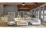 Contemporary House Plan Living Room Photo 04 - Rylee Modern Home 055D-0308 - Shop House Plans and More