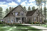 Traditional House Plan Front Image - Northmoor Shingle Style Home 055D-0343 - Shop House Plans and More