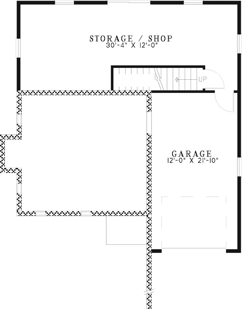 Traditional House Plan Lower Level Floor - Cristo Narrow Lot Home 055D-0439 - Search House Plans and More