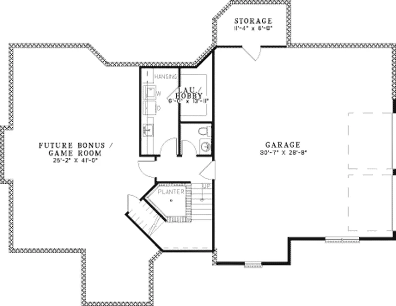 Shingle House Plan Second Floor - Baskin Farm Split-Level Home 055D-0450 - Search House Plans and More