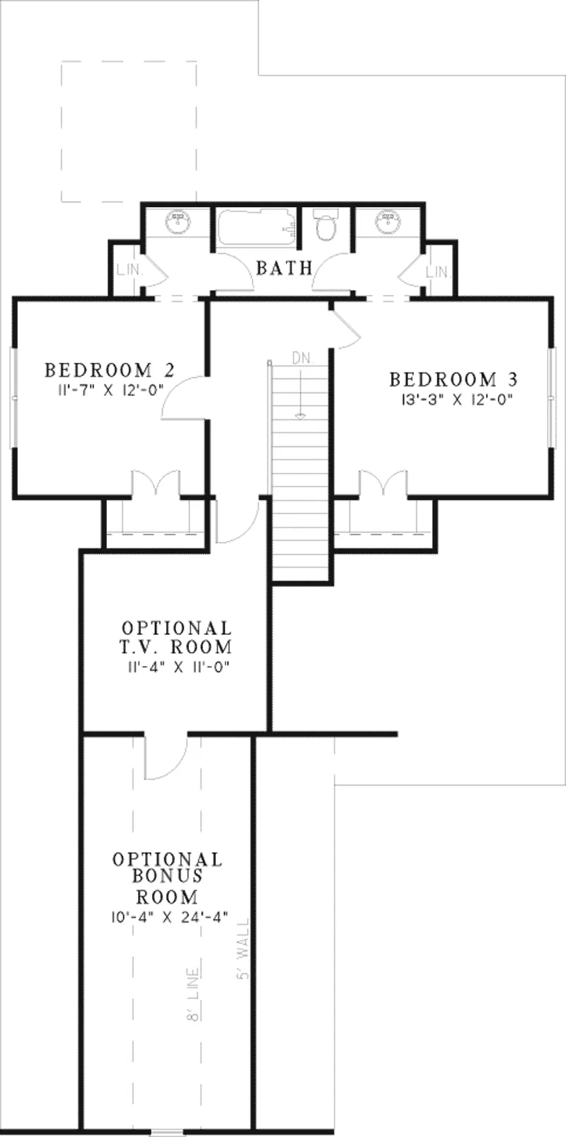 Country House Plan Second Floor - Drennan Country Home 055D-0480 - Search House Plans and More
