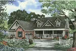 Craftsman House Plan Front Image - Conte Cape Cod Country Home 055D-0489 - Search House Plans and More