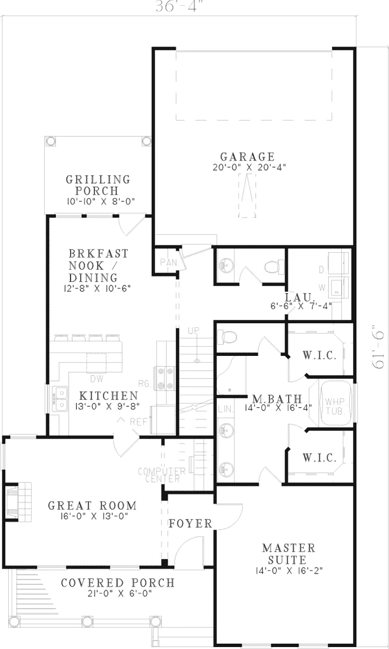 Southern House Plan First Floor - Melody Southern Plantation Home 055D-0539 - Shop House Plans and More