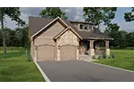 Craftsman House Plan Front Photo 02 - Spring Gate Rustic Home 055D-0685 - Shop House Plans and More