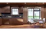 Contemporary House Plan Kitchen Photo 02 - Towerwood Rustic Log Home 055D-0686 - Shop House Plans and More