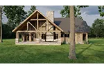 Cabin & Cottage House Plan Rear Photo 01 - Towerwood Rustic Log Home 055D-0686 - Shop House Plans and More