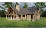 Contemporary House Plan Rear Photo 02 - Towerwood Rustic Log Home 055D-0686 - Shop House Plans and More