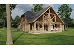 Contemporary House Plan Rear Photo 03 - Towerwood Rustic Log Home 055D-0686 - Shop House Plans and More
