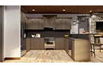 Bungalow House Plan Kitchen Photo 02 - Eathan Rustic Log Home 055D-0687 - Search House Plans and More