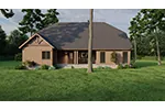 Bungalow House Plan Rear Photo 01 - Eathan Rustic Log Home 055D-0687 - Search House Plans and More