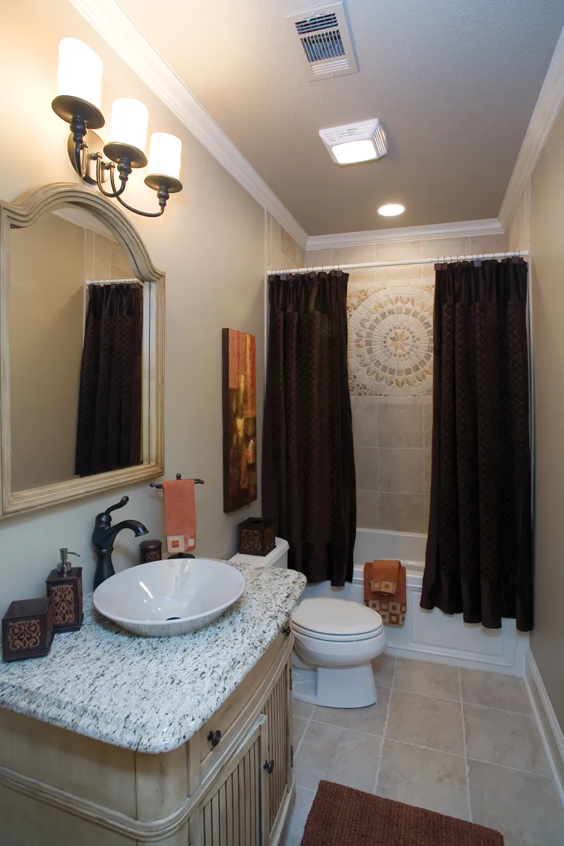 Ranch House Plan Bathroom Photo 01 - Luxury One-Story House | Traditional Ranch House