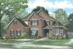 Traditional House Plan Front Image - Mauricio Two-Story Home 055D-0756 - Shop House Plans and More