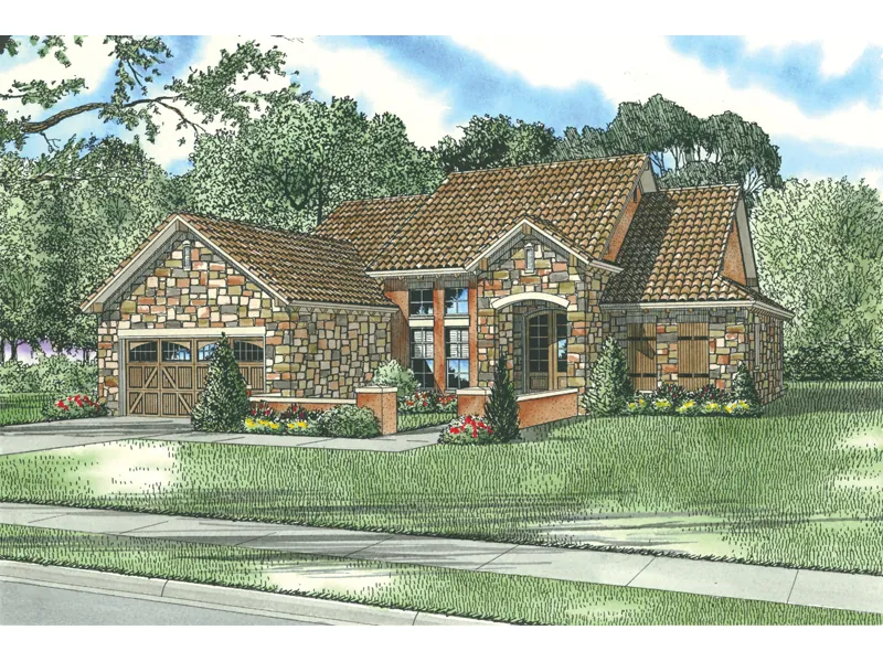 Sunbelt House Plan Front Image - Rio Tanto Rustic Home 055D-0781 - Shop House Plans and More