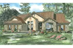 Santa Fe House Plan Front Image - Seawood Sunbelt Ranch Home 055D-0790 - Shop House Plans and More
