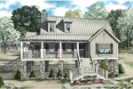 Vacation House Plan Front of Home - Maguire Raised Lowcountry Home 055D-0847 - Shop House Plans and More