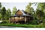 Mountain House Plan Front Photo 01 - Kirkland Place Rustic Home 055D-0850 - Search House Plans and More