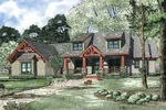 Dormered House Plan With Craftsman Woodwork