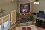 Cabin & Cottage House Plan Living Room Photo 02 - Pine Ridge Rustic Acadian Home 055D-0861 - Shop House Plans and More