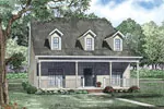 Traditional House Plan Front of Home - Foremost Country Home 055D-0871 - Search House Plans and More