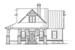 Craftsman House Plan Front Elevation - Silvercrest Craftsman Cabin Home 055D-0891 - Shop House Plans and More