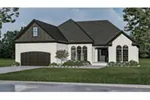 Ranch House Plan Front of Home - Atteberry Traditional Ranch Home 055D-0902 - Search House Plans and More