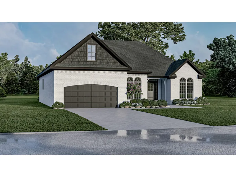 Ranch House Plan Front Photo 01 - Atteberry Traditional Ranch Home 055D-0902 - Search House Plans and More