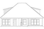 Early American House Plan Rear Elevation - Sauk Rapids Craftsman Home 055D-0905 - Shop House Plans and More