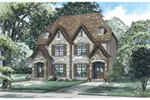 European House Plan Front of Home - McCarroll Duplex 055D-0931 - Shop House Plans and More