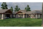 Luxury House Plan Rear Photo 02 - Macedonian Escape Ranch Home 055D-0932 - Shop House Plans and More