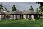 Luxury House Plan Rear Photo 03 - Macedonian Escape Ranch Home 055D-0932 - Shop House Plans and More