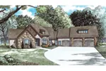 Country French House Plan Front of Home - Dellwood Drive European Home 055D-0937 - Search House Plans and More