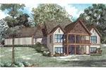 Country French House Plan Rear Photo 01 - Dellwood Drive European Home 055D-0937 - Search House Plans and More
