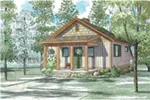 Shingle House Plan Front Image - Ridge View Rustic Cabin 055D-0941 - Shop House Plans and More