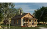 Shingle House Plan Front Photo 01 - Ridge View Rustic Cabin 055D-0941 - Shop House Plans and More