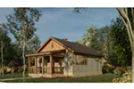 Shingle House Plan Front Photo 02 - Ridge View Rustic Cabin 055D-0941 - Shop House Plans and More