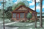 Ranch House Plan Front of Home - Ridge Summit Rustic Cabin 055D-0942 - Shop House Plans and More