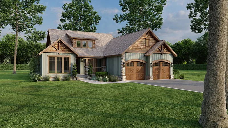 Arts & Crafts House Plan Front Photo 03 - Westmeyer Craftsman Home 055D-0953 - Shop House Plans and More