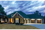 Luxury House Plan Front of Home - Kavanaugh Bay Ranch Home 055D-0970 - Search House Plans and More