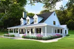 Country House Plan Front of House 055D-0976