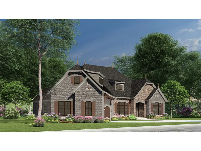 Southern House Plan Side View Photo - Donatella Luxury Home 055D-1017 - Search House Plans and More