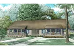 Rustic House Plan Front of Home - Haycastle Duplex Home 055D-1025 - Search House Plans and More