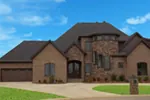 European House Plan Front of Home - Haworthshire European Home 055D-1026 - Search House Plans and More