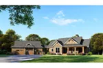 Country House Plan Front of Home - Shaner Pass Craftsman Home 055D-1044 - Shop House Plans and More