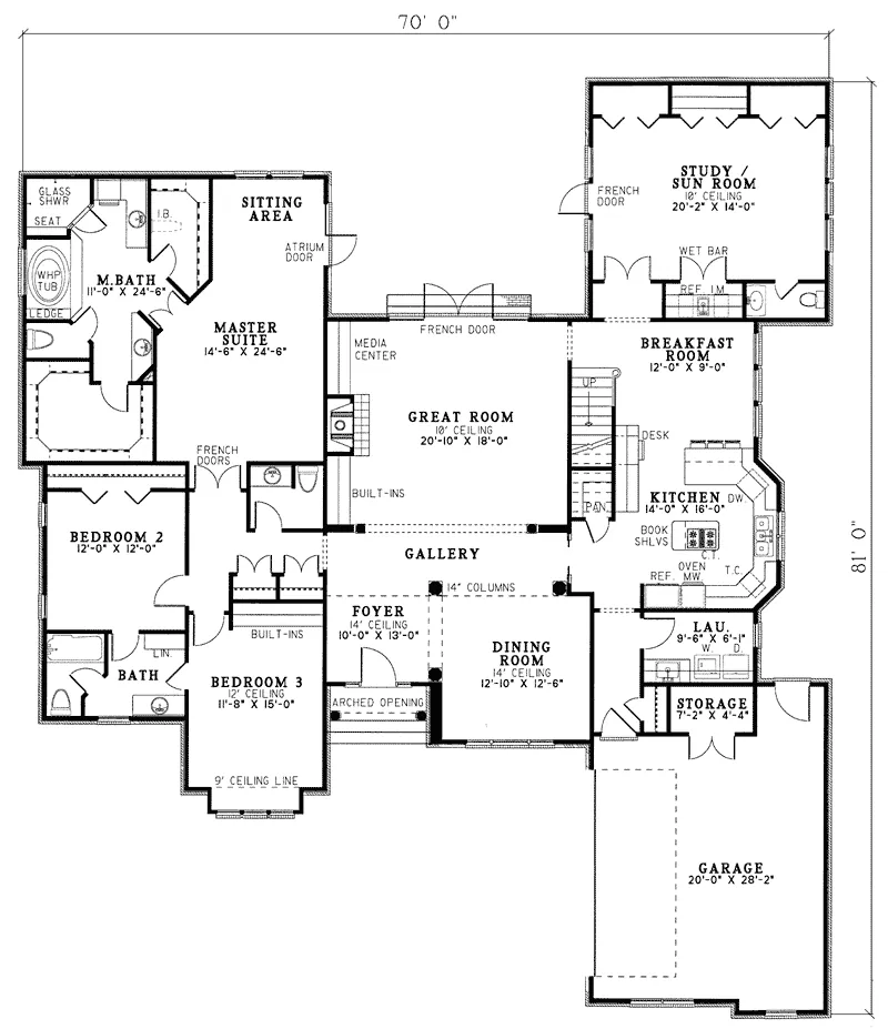Luxury House Plan First Floor - Mabel Manor Luxury Home 055S-0006 - Shop House Plans and More