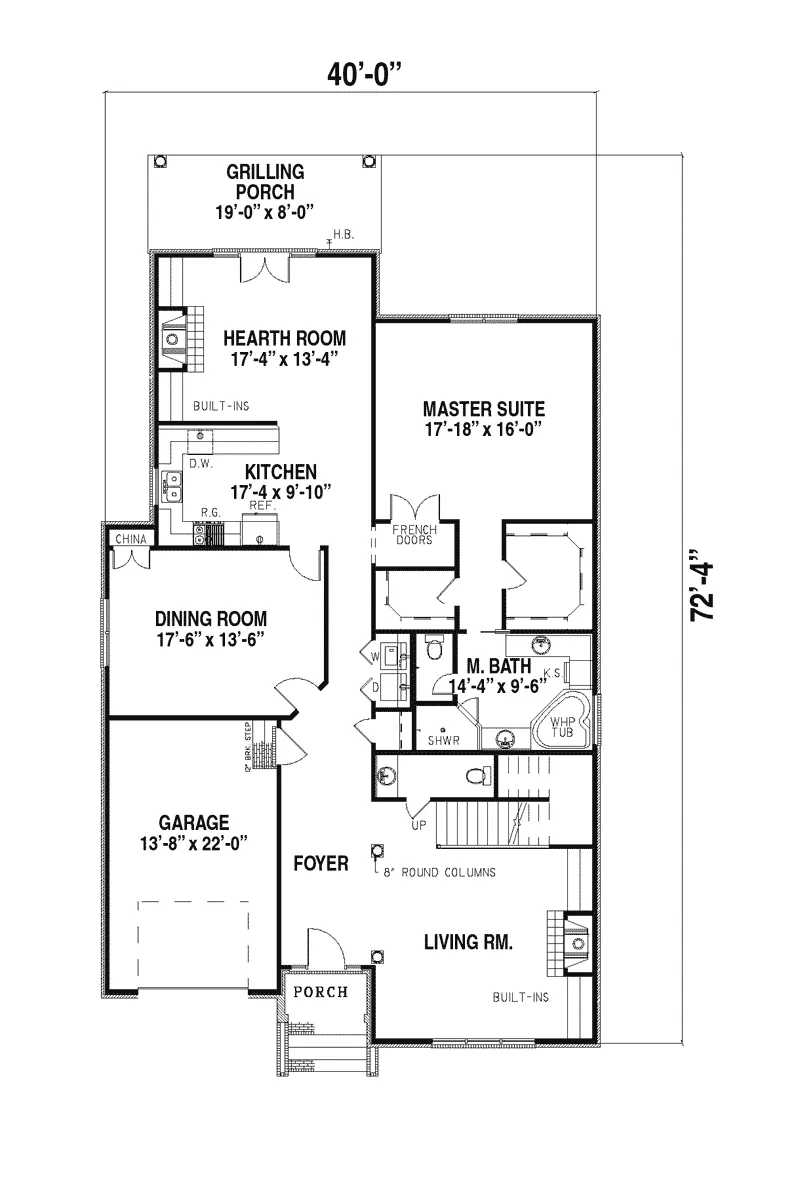 Traditional House Plan First Floor - Kristofer Traditional Home 055S-0007 - Search House Plans and More