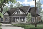 Relaxing Southern Craftsman Design With Wide Front Porch